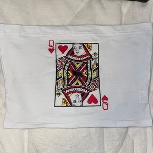 queen of hearts crop top